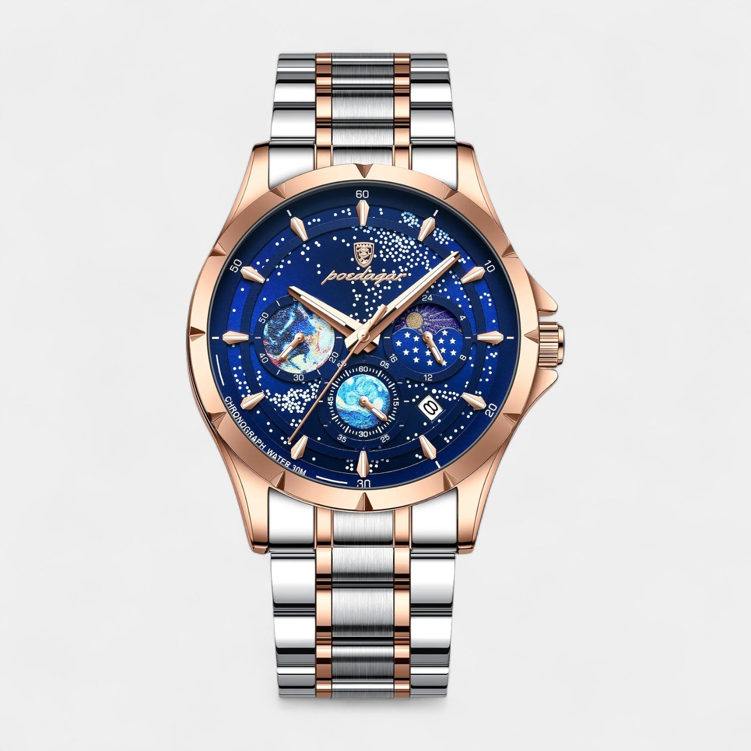Vintares | Men's Stainless Steel Business Watch