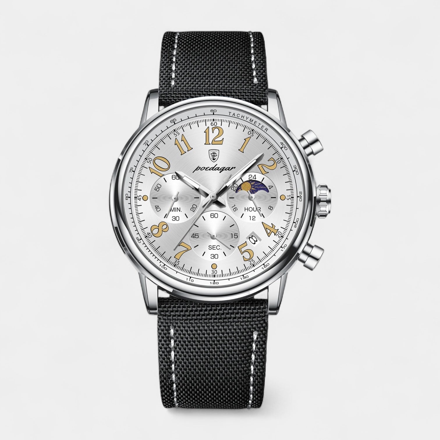 Vintares | Men's Classic Leather Strap Timepiece - Watch