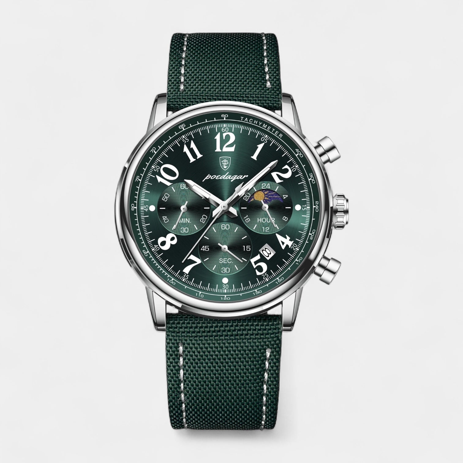 Vintares | Men's Classic Leather Strap Timepiece - Watch