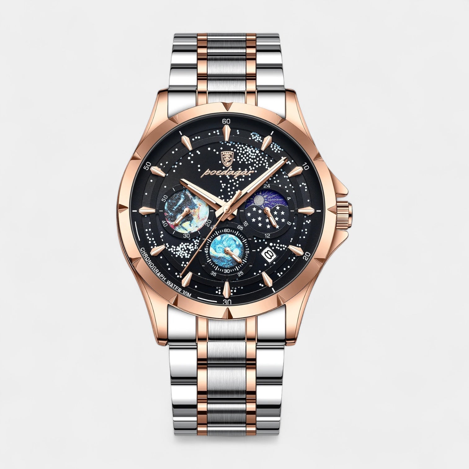 Vintares | Men's Stainless Steel Business Watch