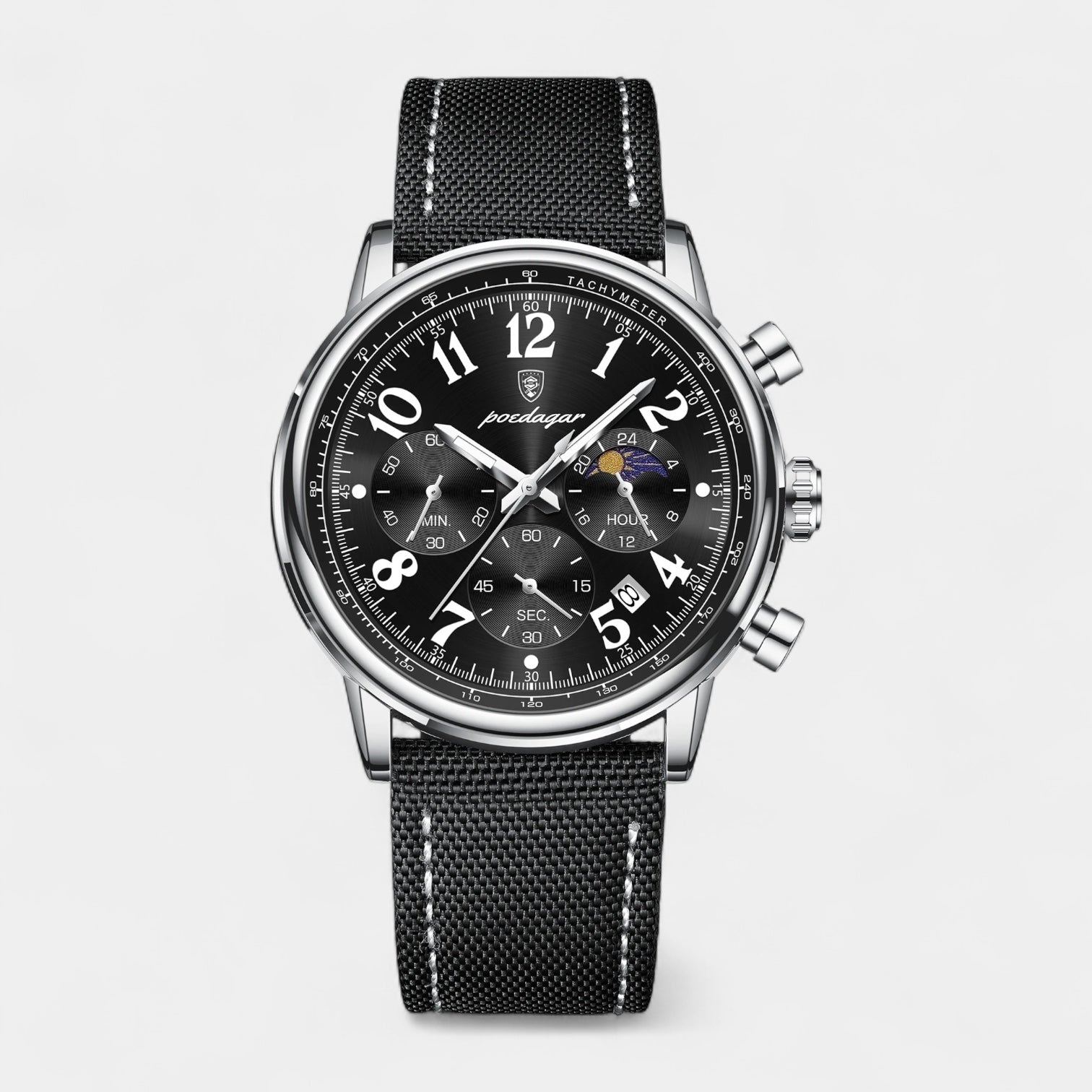 Vintares | Men's Classic Leather Strap Timepiece - Watch