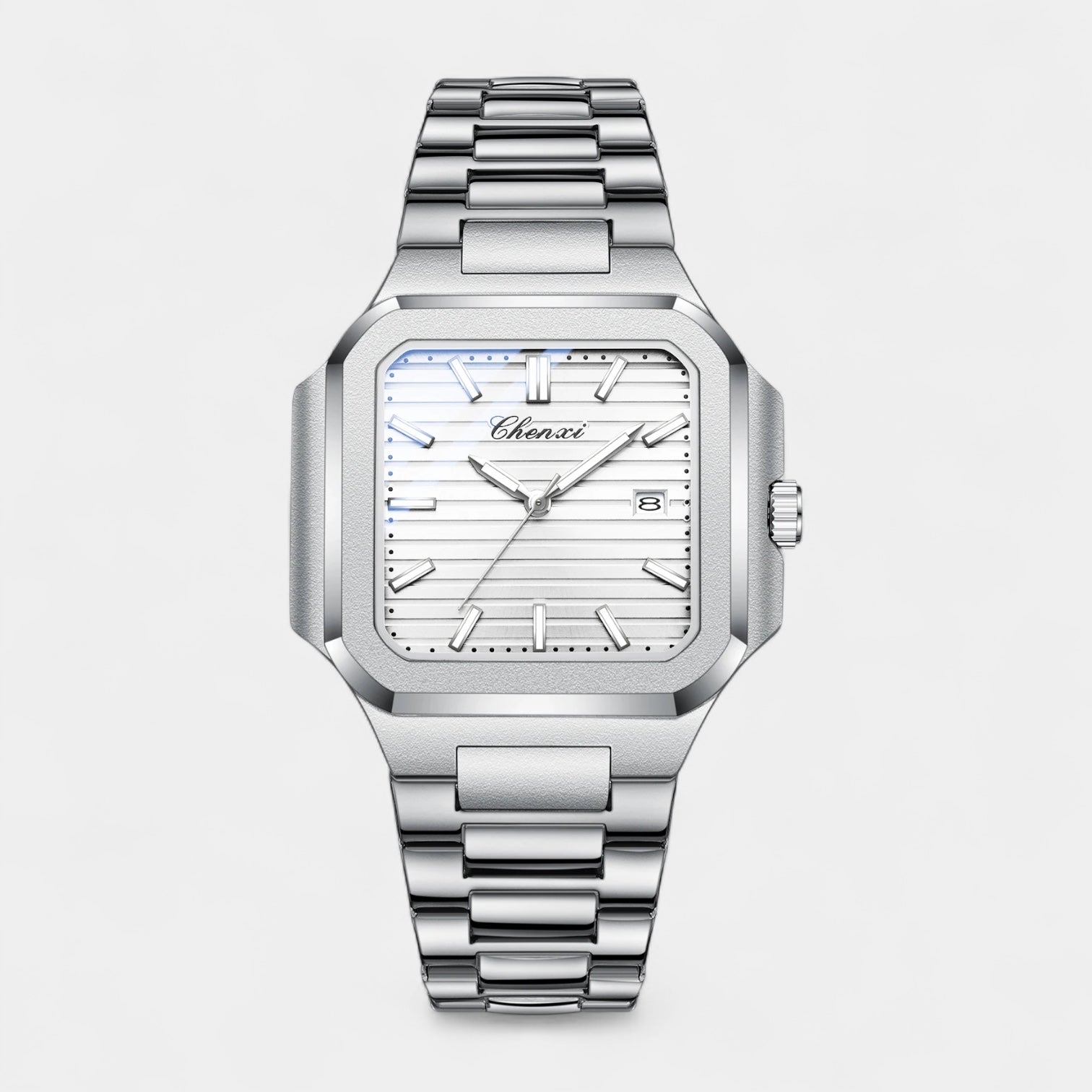 Vintares | Men’s Square Stainless Steel Quartz Watch